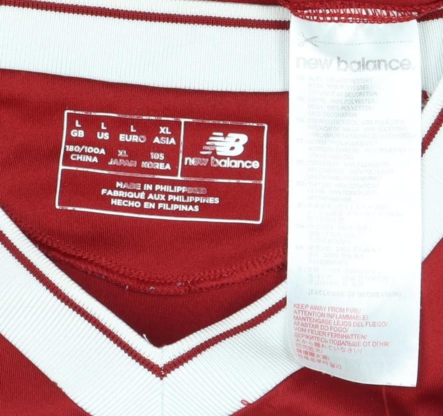 New Balance Men's Red XL Football Jersey T-Shirt