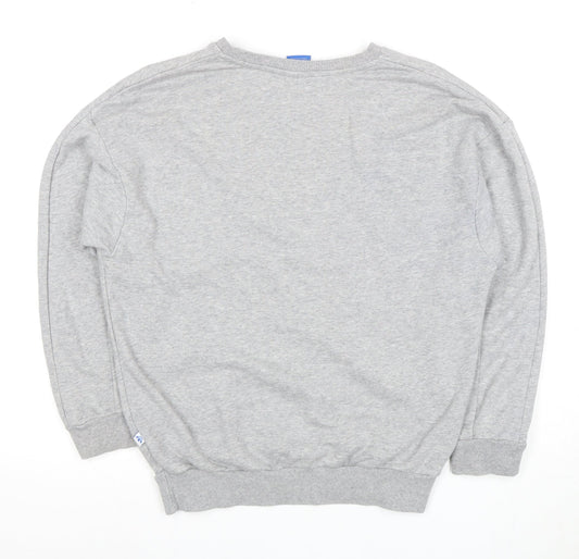 Adidas Women's Grey Logo Sweatshirt Size 6