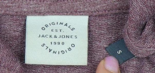 Jack & Jones Men's Purple Pullover Hoodie S