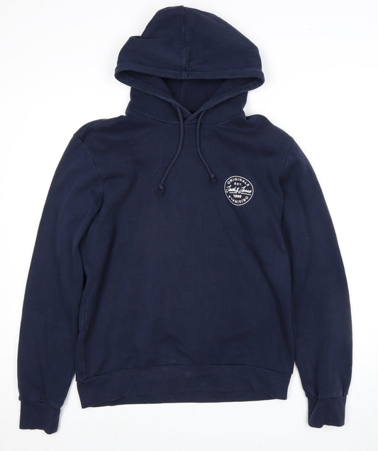 Jack & Jones Men's Blue Pullover Hoodie L