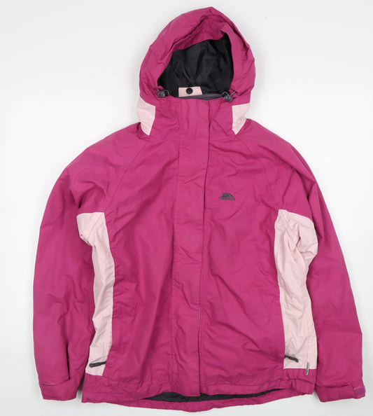 Trespass Women’s Pink Hooded Jacket Size 12