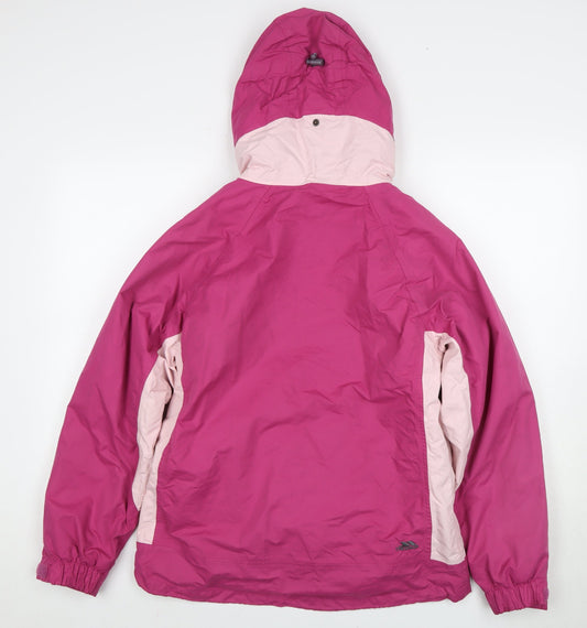 Trespass Women’s Pink Hooded Jacket Size 12