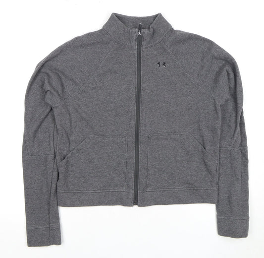 Under Armour Women’s Grey Full Zip Sweatshirt, Size S