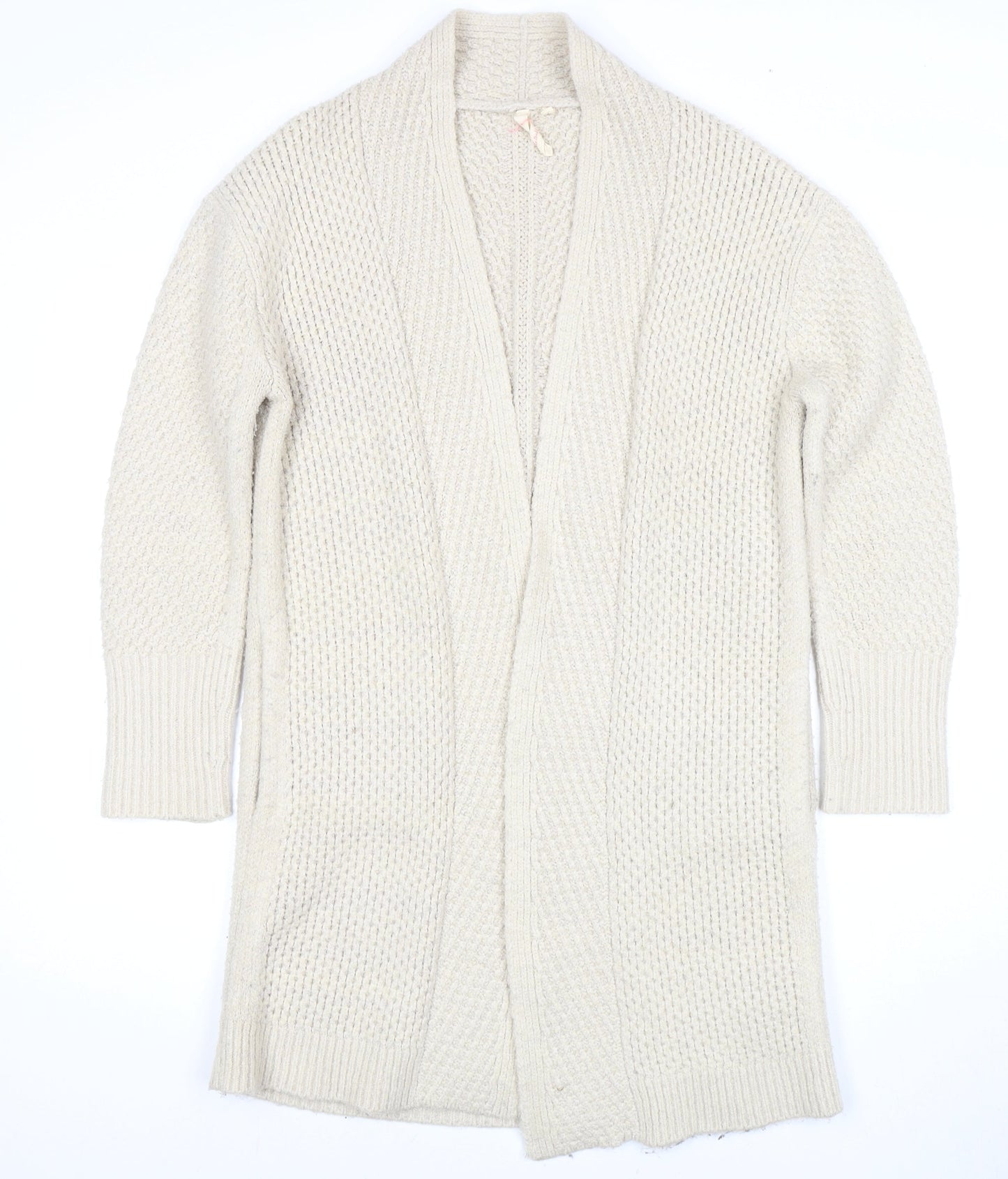 White Stuff Women's Ivory Cardigan Size S Knit Open