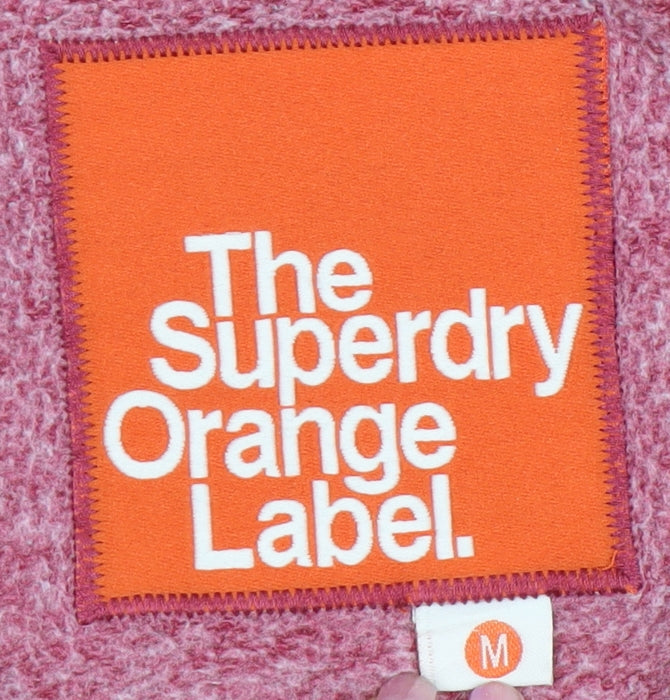 Superdry Women's Red Full Zip Hoodie Size M