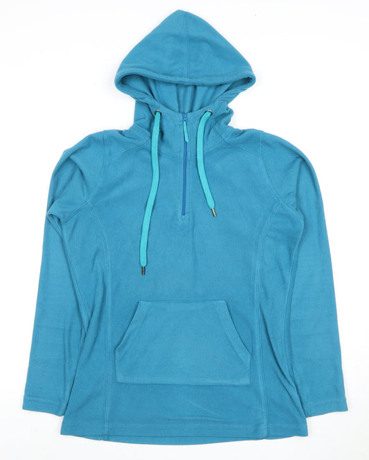 Mountain Warehouse Women's Blue Hoodie Size 10 Fleece