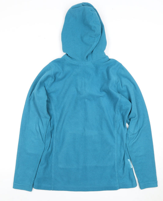 Mountain Warehouse Women's Blue Hoodie Size 10 Fleece
