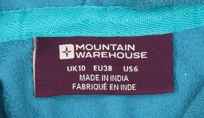 Mountain Warehouse Women's Blue Hoodie Size 10 Fleece