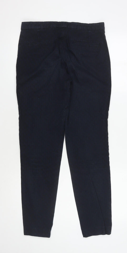 Jigsaw Women's Black Trousers - UK 10, Cotton Blend