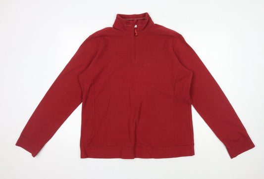 Mens UK XL Relaxed Champion Red Pullover Sweatshirt