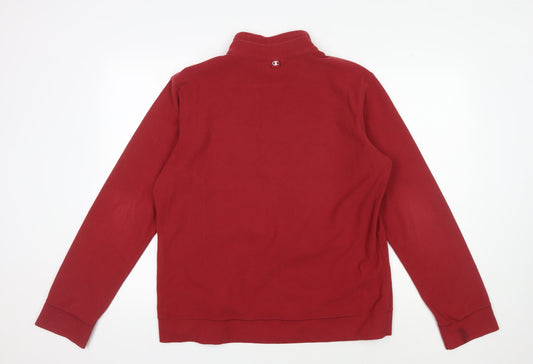 Champion Men's Red XL Pullover Sweatshirt, 1/4 Zip