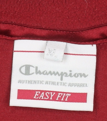 Champion Men's Red XL Pullover Sweatshirt, 1/4 Zip