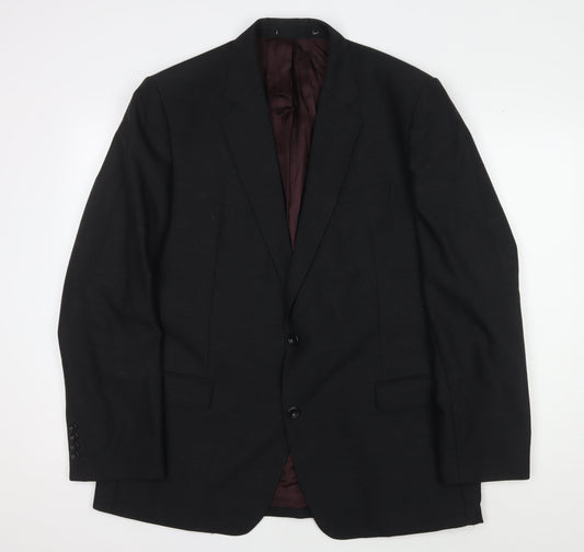 Magee Men's Black Blazer Jacket, Size 44, Regular Fit, Formal