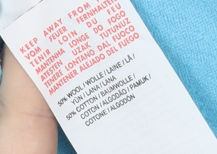 Puma Men's Blue V-Neck Pullover Jumper S