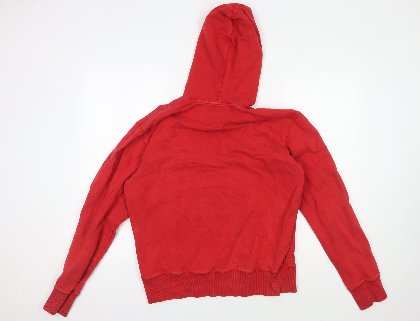 FILA Men's Red Hoodie M Pullover Graphic Logo