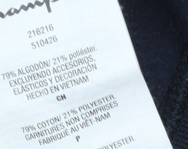 Champion Men's Black Pullover Sweatshirt, S, Lightweight