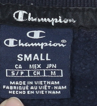 Champion Men's Black Pullover Sweatshirt, S, Lightweight