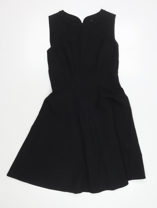 Karen Millen Women's Black Sleeveless Fit & Flare Dress