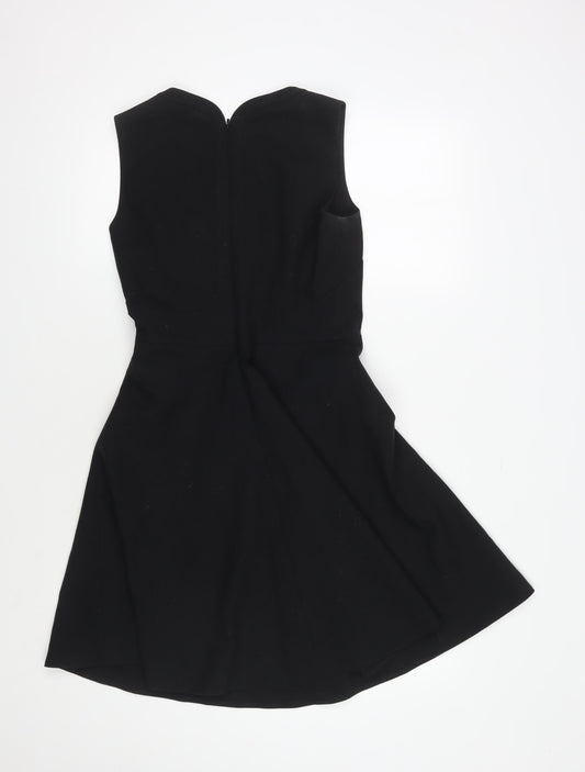 Karen Millen Women's Black Sleeveless Fit & Flare Dress