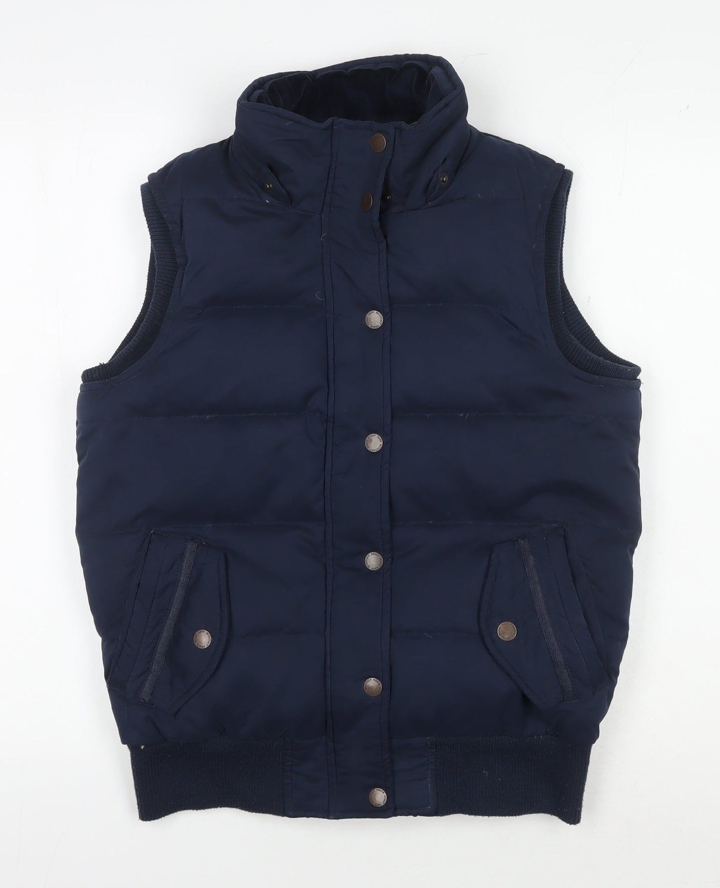 Fat Face Women's Blue Puffer Waistcoat Size 10