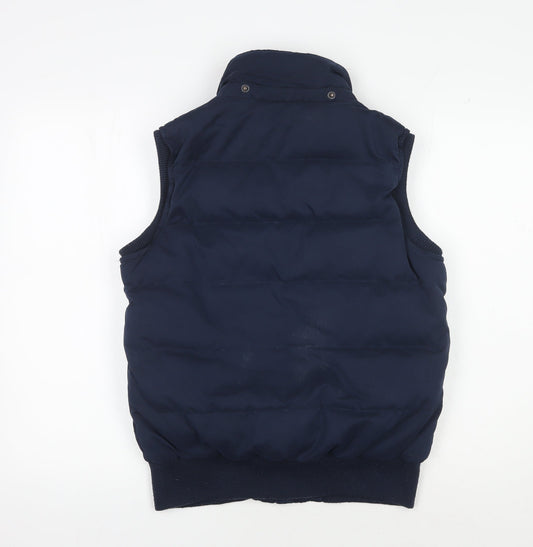 Fat Face Women's Blue Puffer Waistcoat Size 10