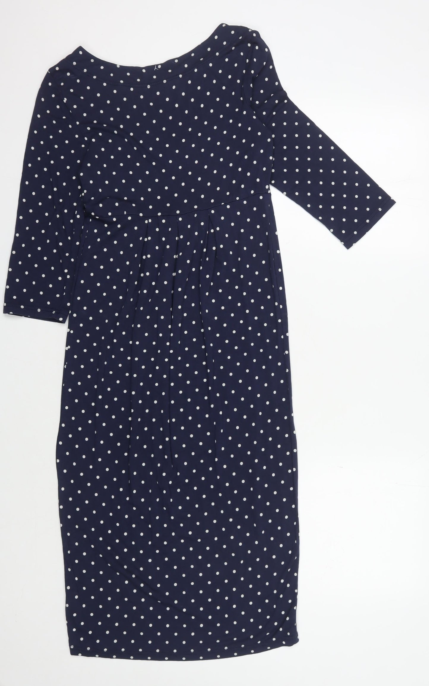 Joules Women's Blue Polka Dot A-Line Dress - Size 8