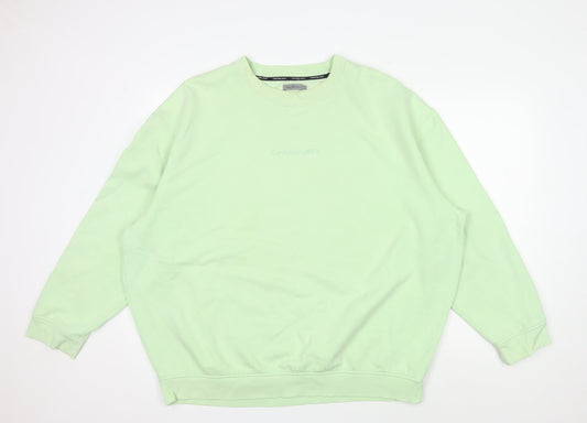 Calvin Klein Men's Green Pullover Sweatshirt L