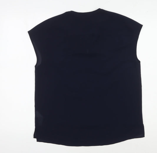 J.Crew Women's Blue Sleeveless Blouse Size 2