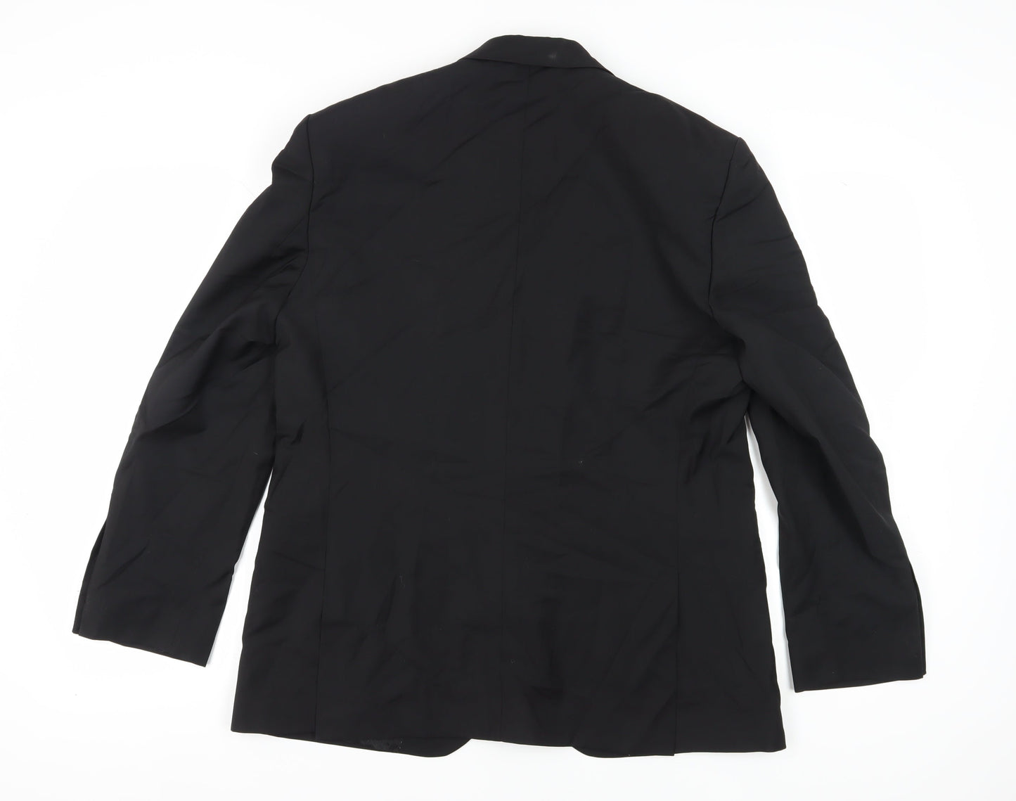 Jaeger Men's Black Tuxedo Blazer Shawl Collar Size 42 Classic Fit