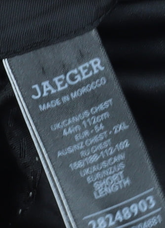 Jaeger Men's Black Tuxedo Blazer Shawl Collar Size 42 Classic Fit