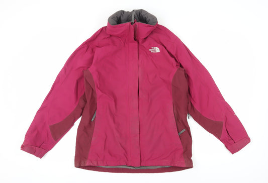 Womens UK Size M Regular The North Face Red Polyamide Jacket