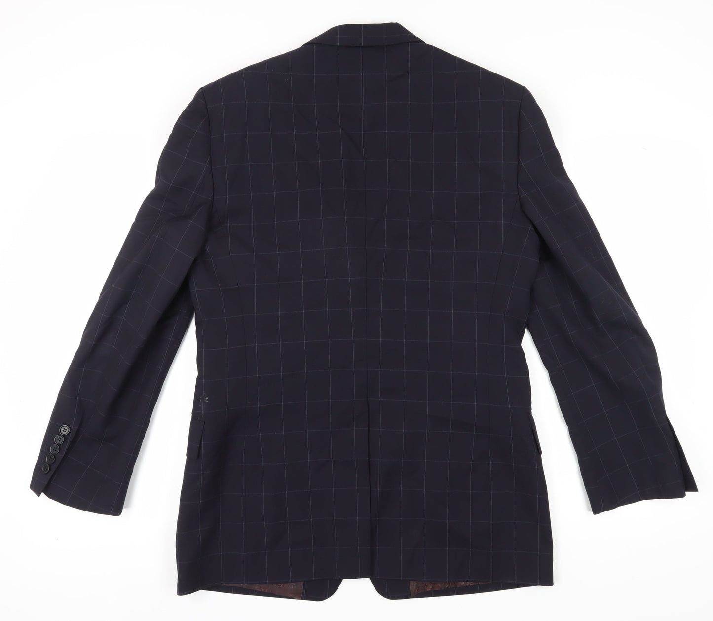 Paul Smith Men's Purple Checked Suit Jacket Size 40