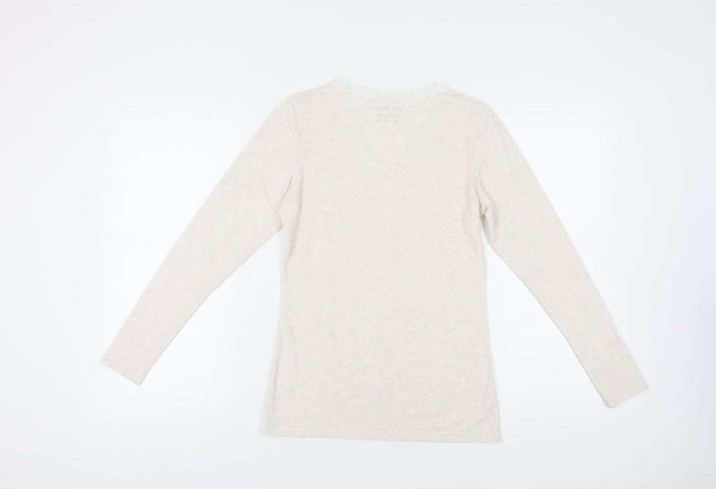 Fat Face Beige Thermal Long Sleeve Women's T-Shirt