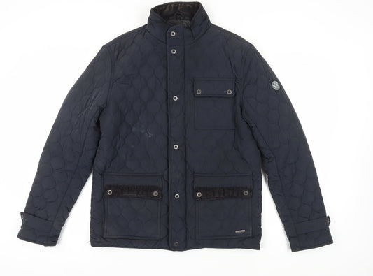 Firetrap Men's Black Quilted Jacket Size L