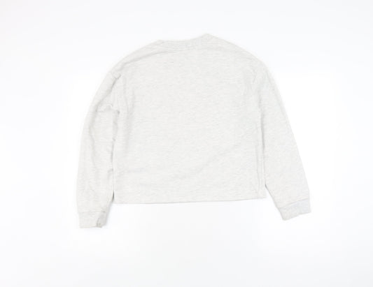 River Island Girls Grey Camouflage Skull Sweatshirt 11-12 Years