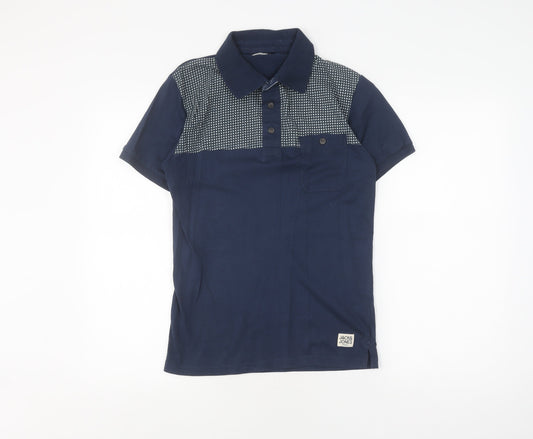Jack & Jones Men's Blue Polo Shirt Small