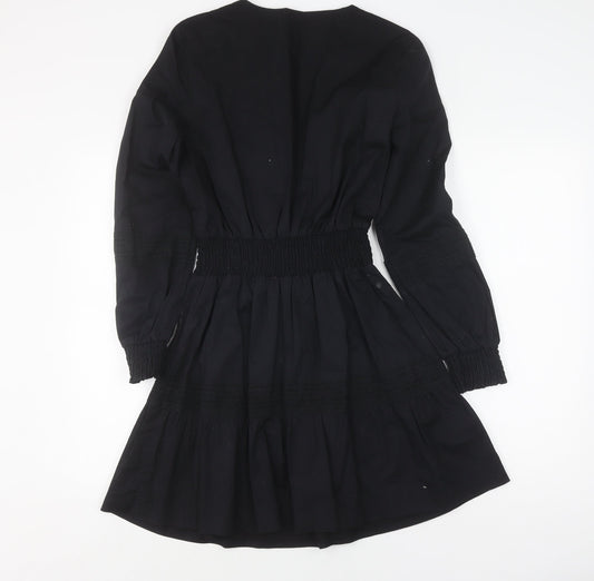 Michael Kors Women Black Short A-Line Dress M