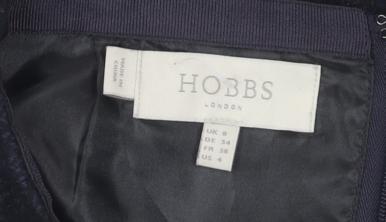 Hobbs Women’s Black Pleated Knee Length Skirt Size 8