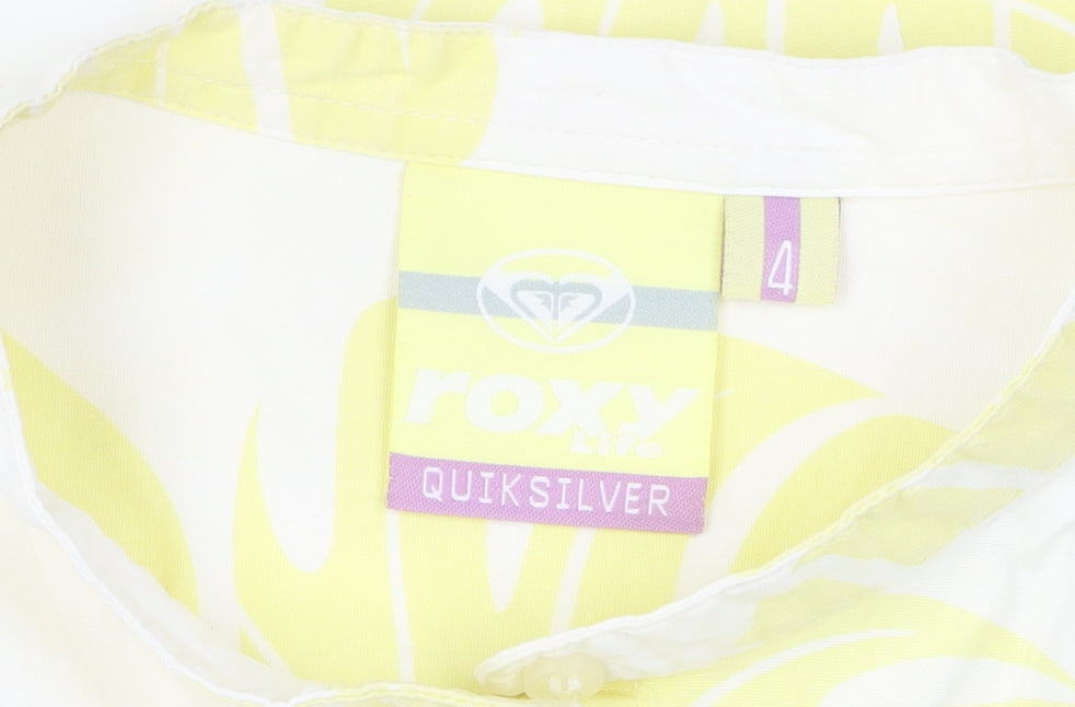 Quiksilver Women's Multicoloured Button-Up Shirt - Size 4 Regular Fit