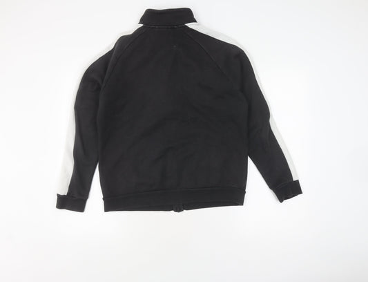 Puma Men's Black Full Zip Hoodie L Logo Accent