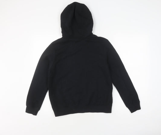 Nike Boys Black Hooded Pullover Football Hoodie, 12-13 Years