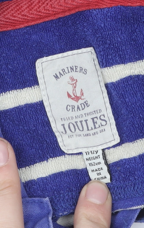 Additional view of Joules boys’ blue striped hooded rash guard 11-12 years