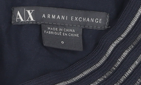 Armani Exchange Women's Black Midi A-Line Skirt XS