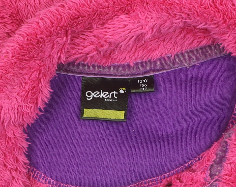 Additional view of Gelert girls’ pink fleece pullover sweatshirt, 13 years