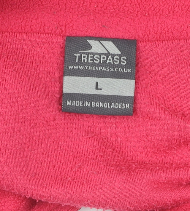Trespass Pink Unisex High Neck Fleece Hoodie L