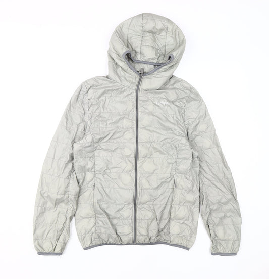 Lee Cooper Women's Grey Puffer Jacket Size 12