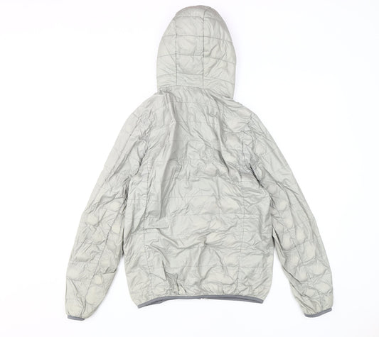 Lee Cooper Women's Grey Puffer Jacket Size 12