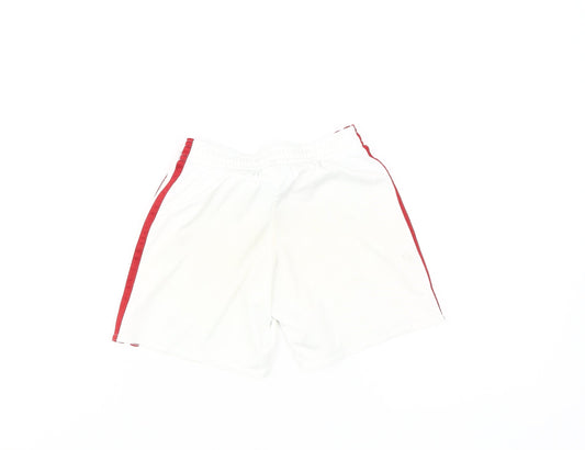 Adidas Boys White Football Shorts Athletic 5-6 Years
