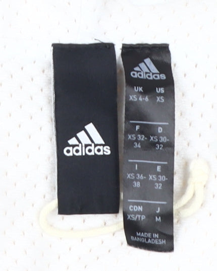Adidas Unisex White XS Windbreaker Jacket