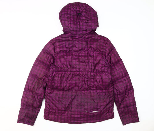 Nike Women's Purple Quilted Puffer Jacket M
